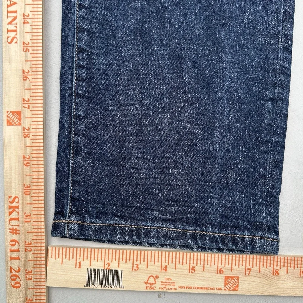 Outerknown SEA Local Straight Fit Jeans Men 36x32 Blue Medium Wash Denim Stretch